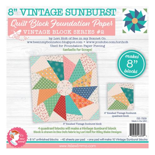 8" Vintage Sunburst Foundation Paper Tablet