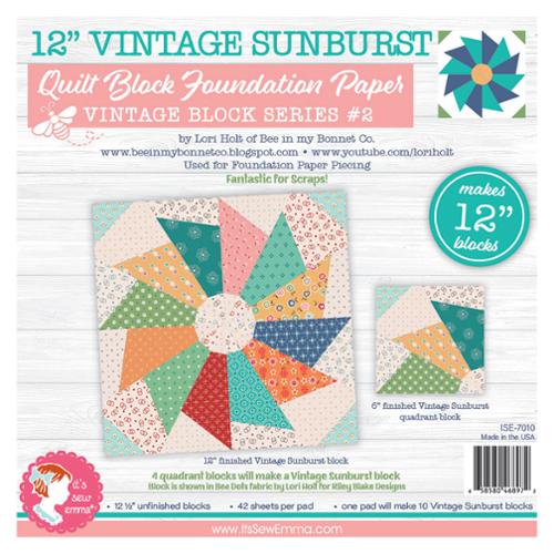 12" Vintage Sunburst Foundation Paper Tablet