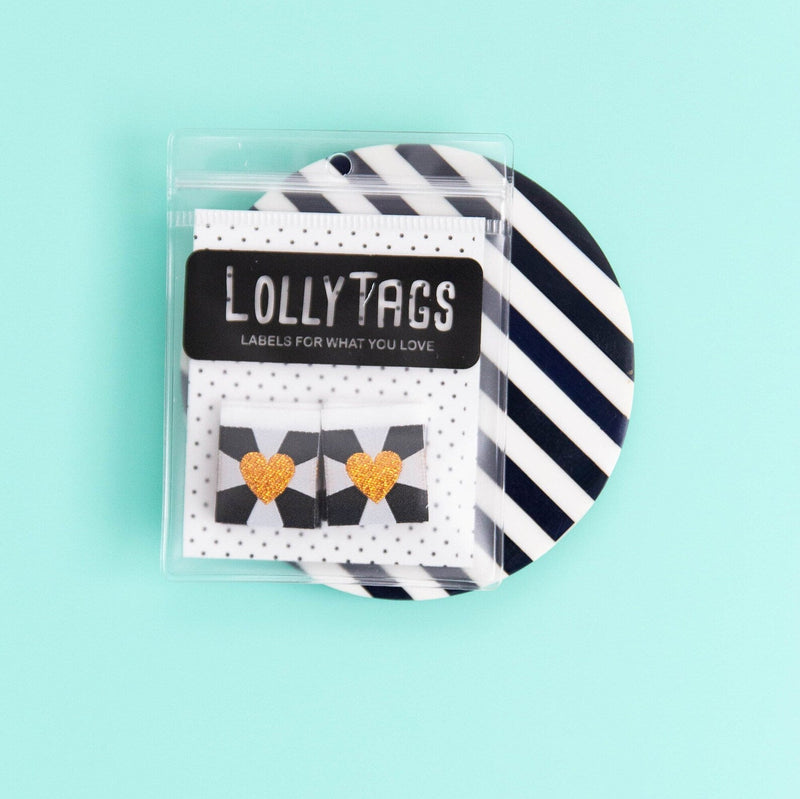 Lolly Tags: Bold Heart in Copper