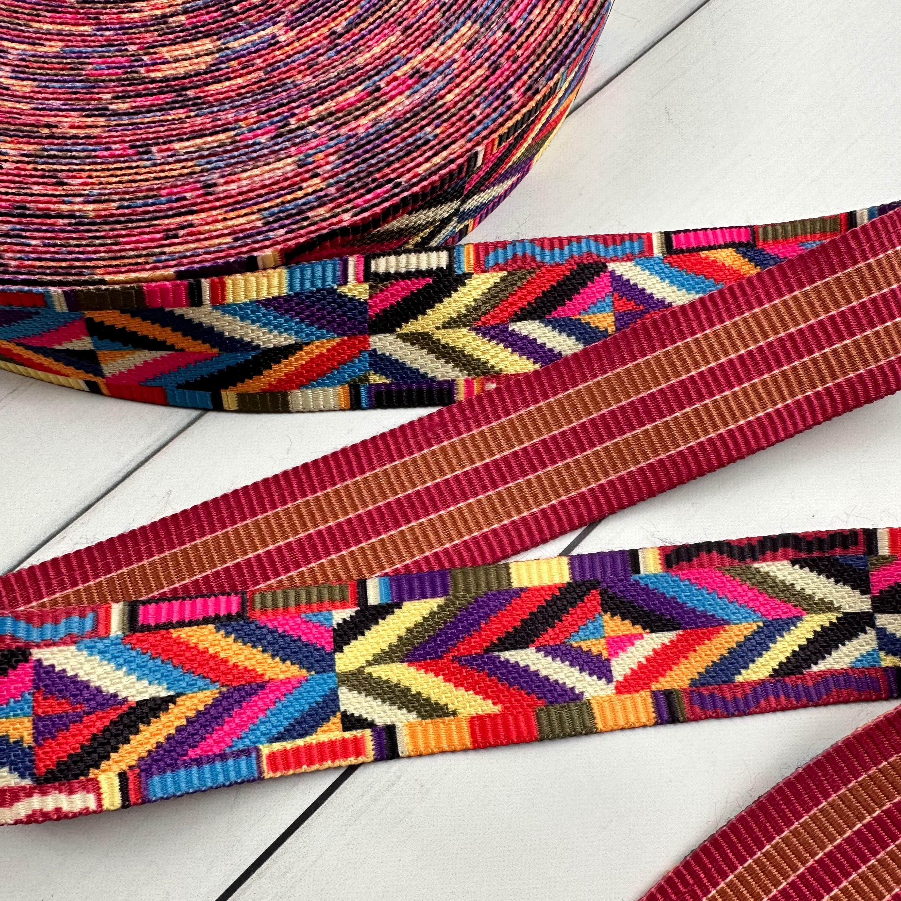 Nine Stripe Webbing: Moss Nine Stripe Webbing: Moss