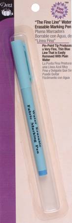 Dritz The Fine Line Water Erasable Marking Pen - BLUE