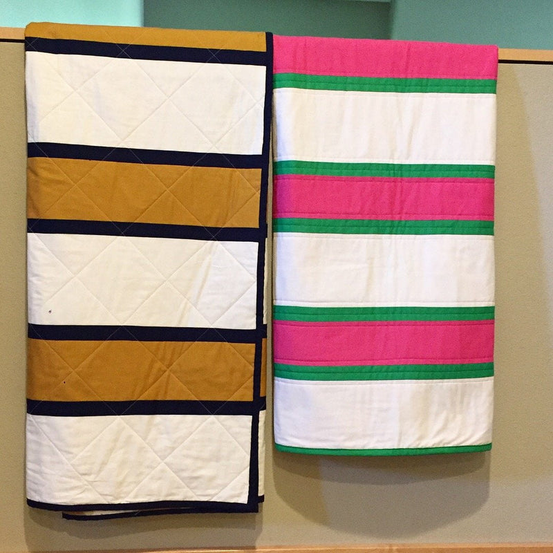 Rugby Stripe Quilt Top