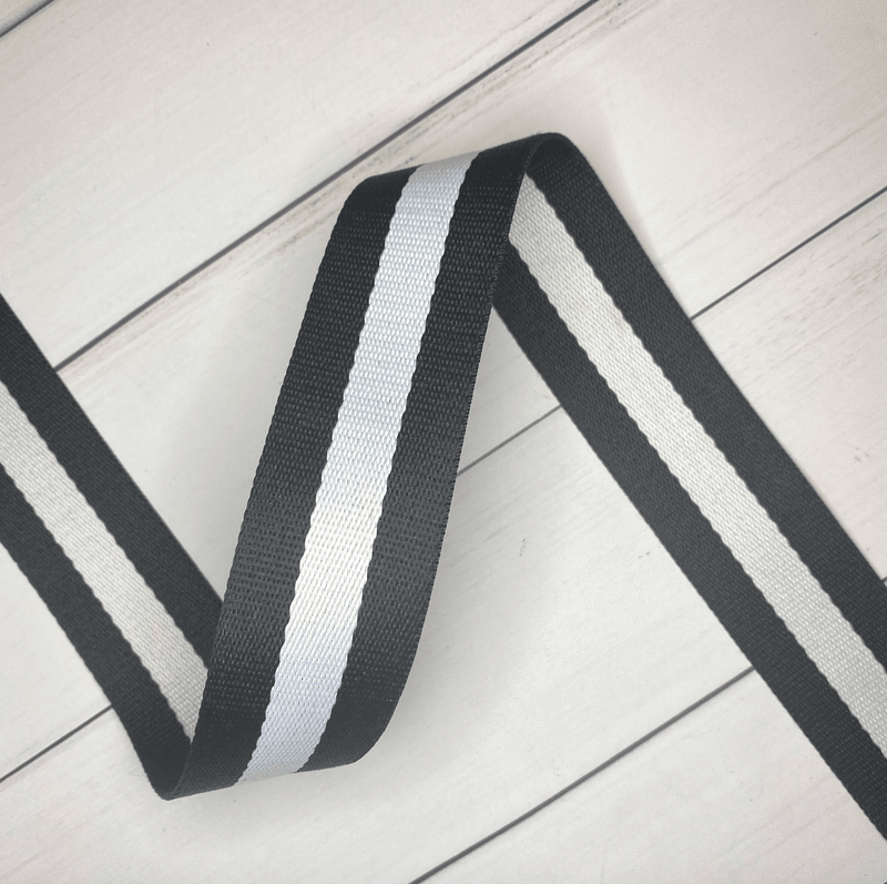Stripe Webbing: Black and White