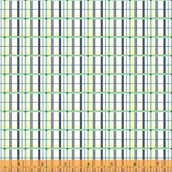 Darling: Sparse Plaid in Light Green
