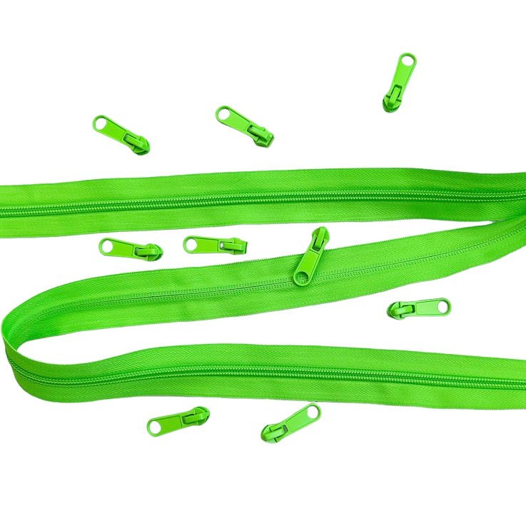 Dayglow Neon Zippers by the Yard