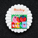Strawberry Tags in Rainbow
