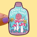 Terrarium Snail Vinyl Sticker