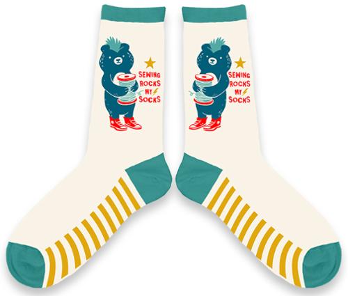 Sewing Rock Socks - Teddy & The Bears Collection