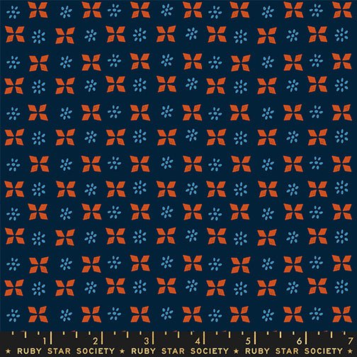 Sugar Maple: Block Print in Navy