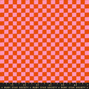 1 800 Calico: Block Print in Warm Red