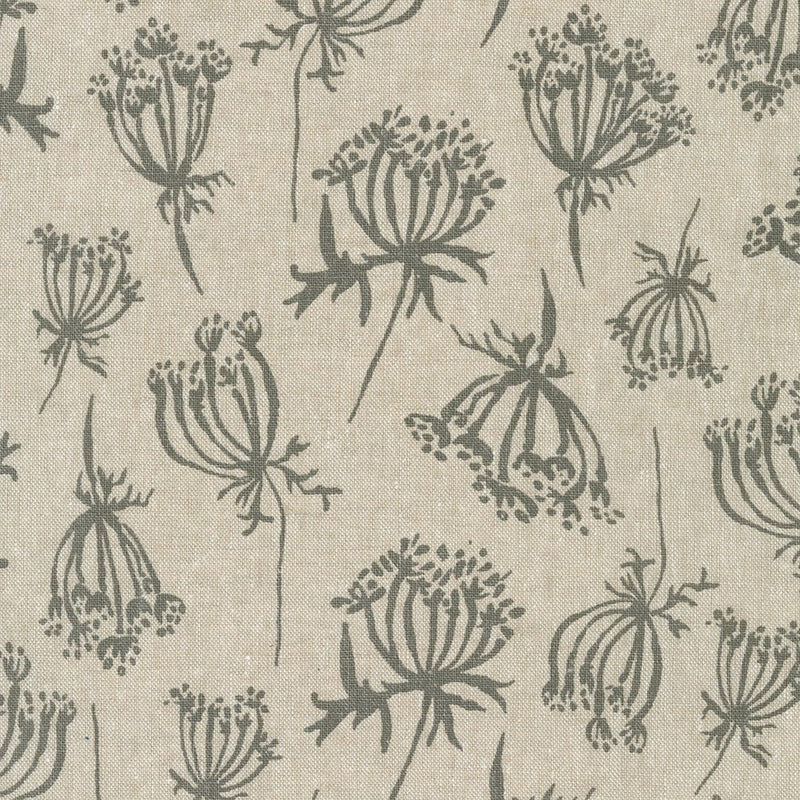 Riverbend: Blooming Thistle in Flax
