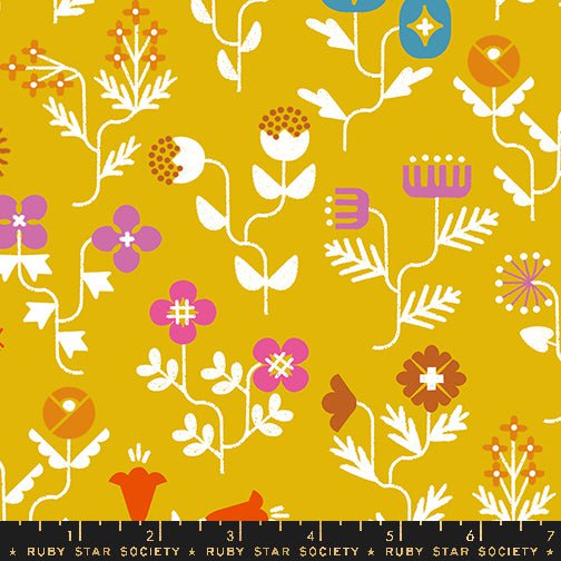 CANVAS Salutations: Forget Me Not in Goldenrod