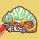 Chameleon Lizard Weirdo Sticker