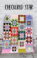 Checkered Star Quilt Pattern