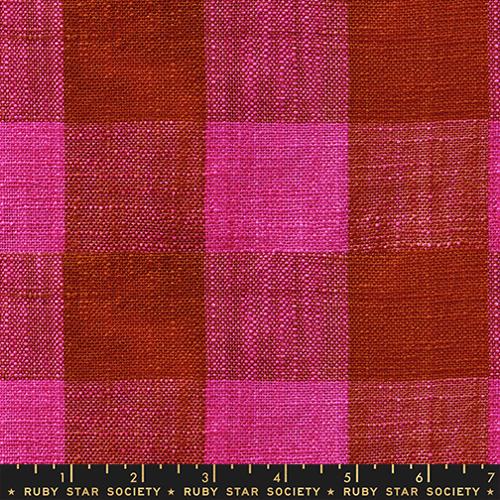 Sunshine Toweling: Checker in Hot Pink