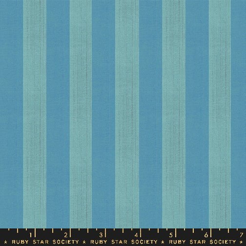 Warp & Weft Lucky: Clothesline Stripe in Turquoise