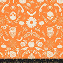 Good Spirits: Creepy Damask in Pumpkin