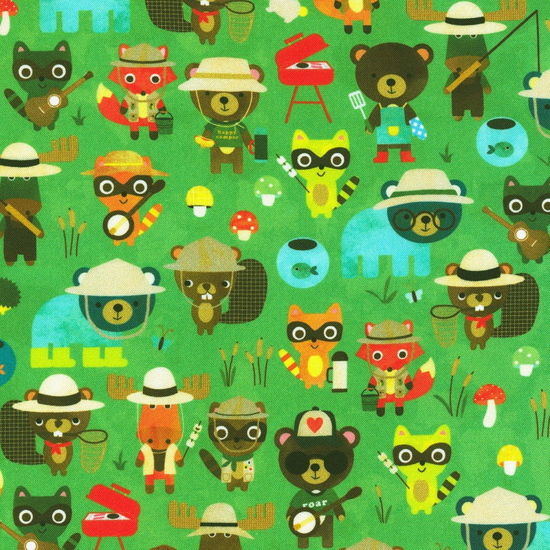 Campground Critters: Fat Quarter Bundle - 12 pcs