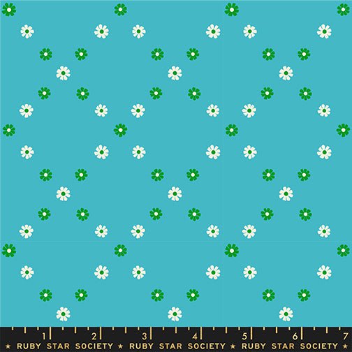 Best Day Ever: Diamond Flowers in Dark Turquoise