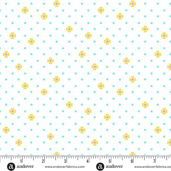 Color Pop: Dot Dot Bloom in White
