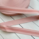 Fine Stripe Webbing in Baby Pink