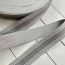 Fine Stripe Webbing in Gray