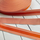 Fine Stripe Webbing in Orange