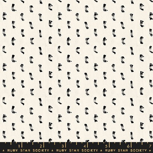Warp & Weft Lucky: Flicker in Natural Black