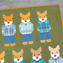 Foxes in Flannels Pattern