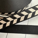 Braid Webbing: Black and Off White