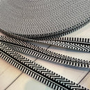 1" Webbing: Edgy in Black & White