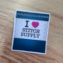 I Love Stitch Supply Sticker