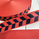 Braid Webbing: Chipotle & Navy