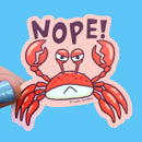 Funny Crabby Vinyl Sticker