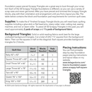 Scrappy Triangles Foundation Pad for Paper Piecing