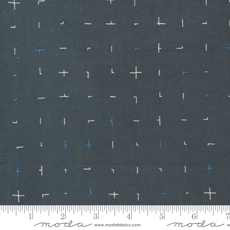 Bluish: Handquilted in Charcoal Bluish: Handquilted in Charcoal
