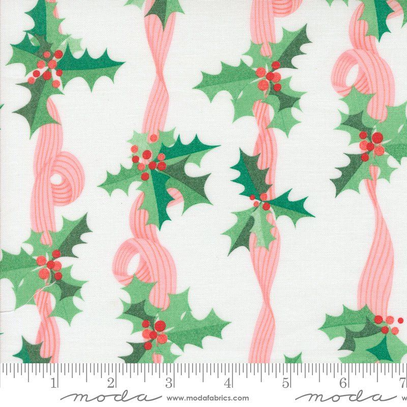 Tiny Christmas: Holly Stripes in Snow
