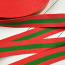 Stripe Webbing: Orange & Green