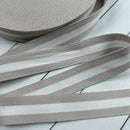 Stripe Webbing: Flax & White Webbing