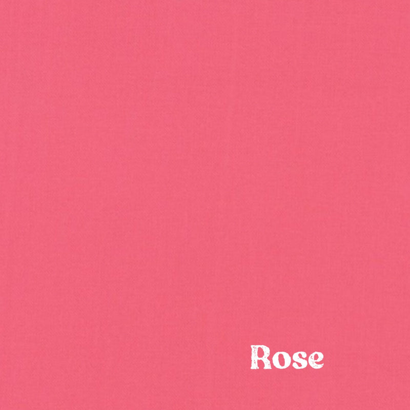 1" Solid Webbing: Rose