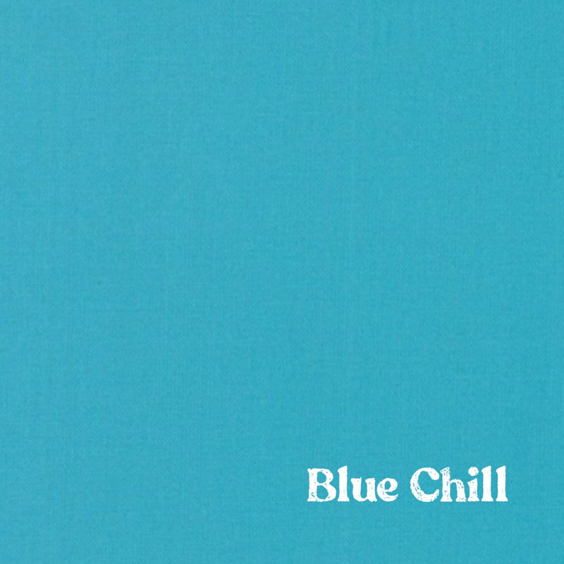 1" Solid Webbing: Blue Chill