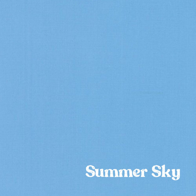 1" Solid Webbing: Summer Sky