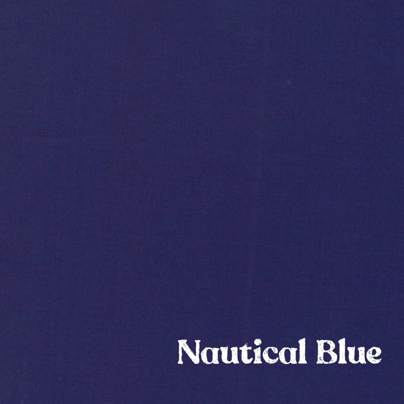 1" Solid Webbing: Nautical Blue