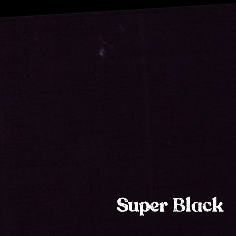 1" Solid Webbing: Super Black