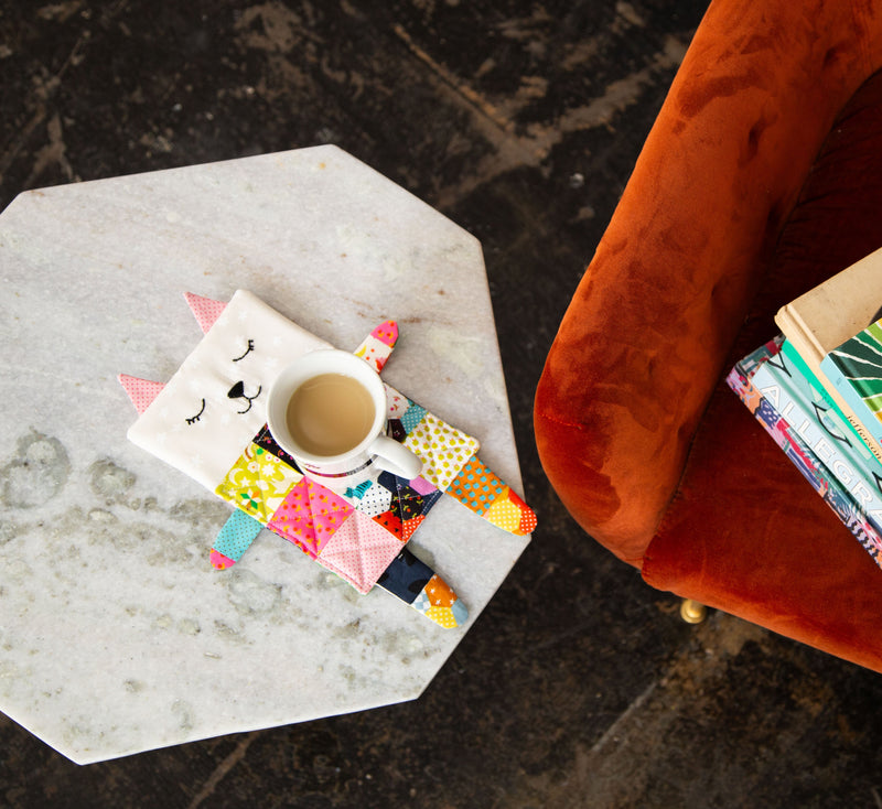 FREE Catnap Mug Rug Pattern