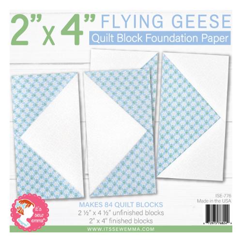 2" x 4" Flying Geese Foundation Paper Tablet
