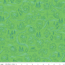 100 Aker Woods:  Map in Green