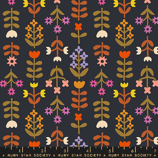 Favorite Flowers: Meadow in Soft Black
