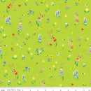 100 Aker Woods:  PIcnic Meadow in Lime**ALMOST GONE**