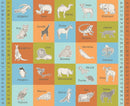 Animal Park: Panel in Multi 36" by 44" - Stitch Supply Co. 